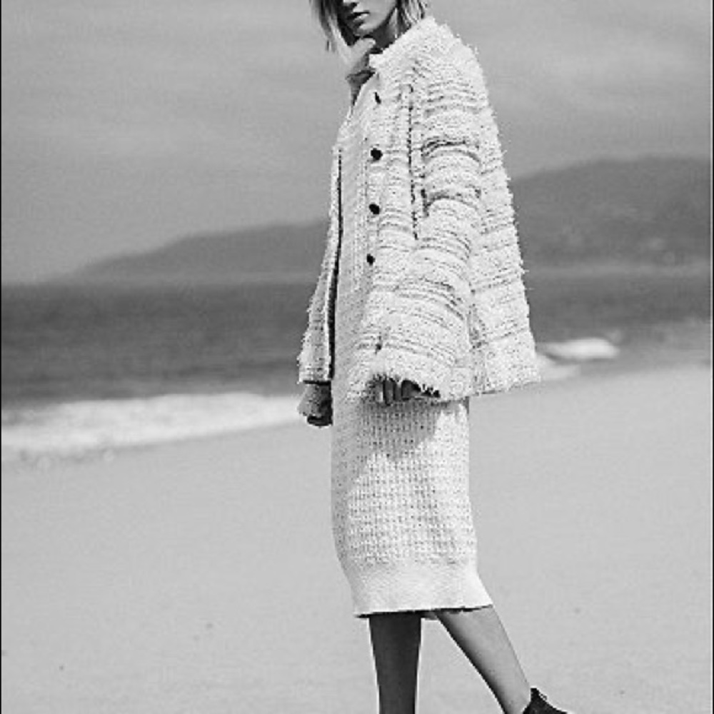 Free People Shaggy Swing Cardigan Jacket
